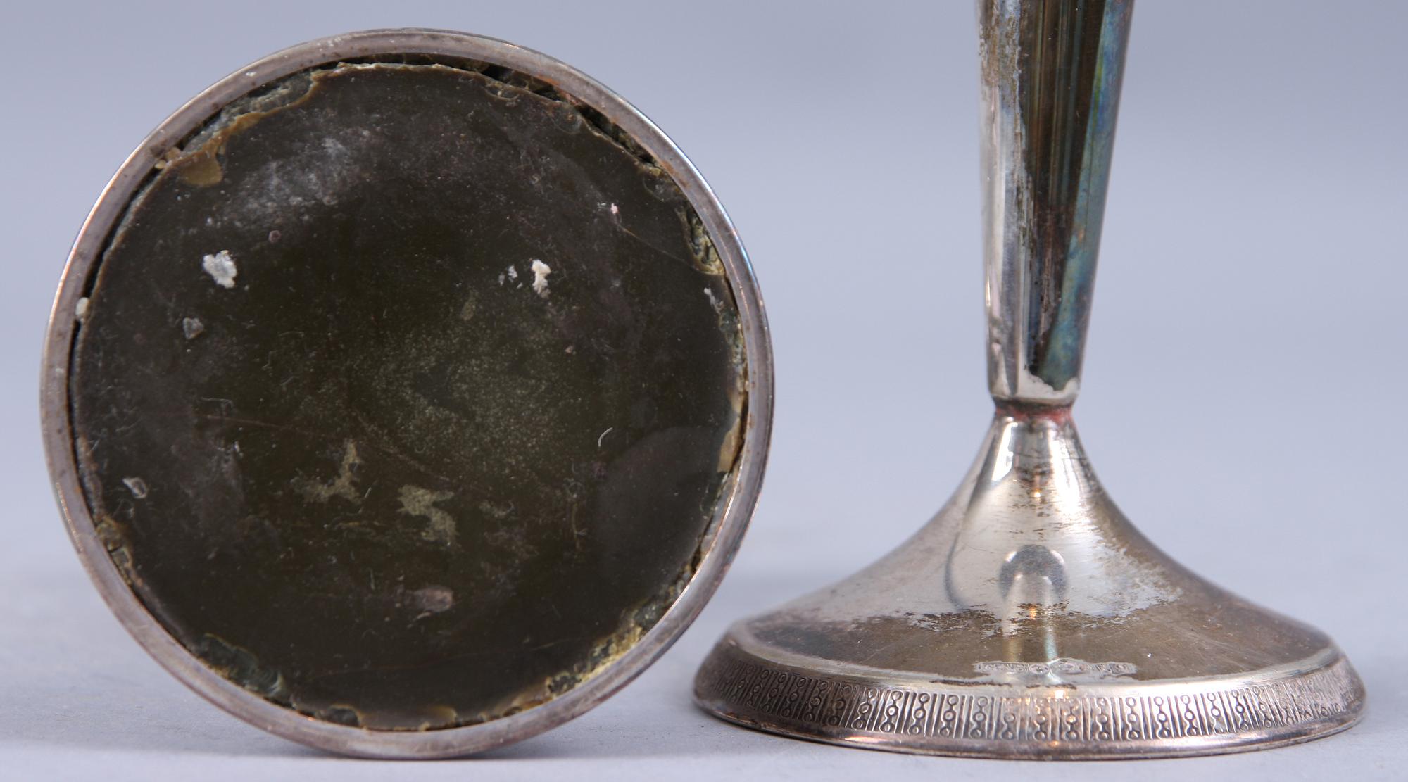 LJUSSTAKAR, ett par, silver, GAB, Stockholm, 1963.