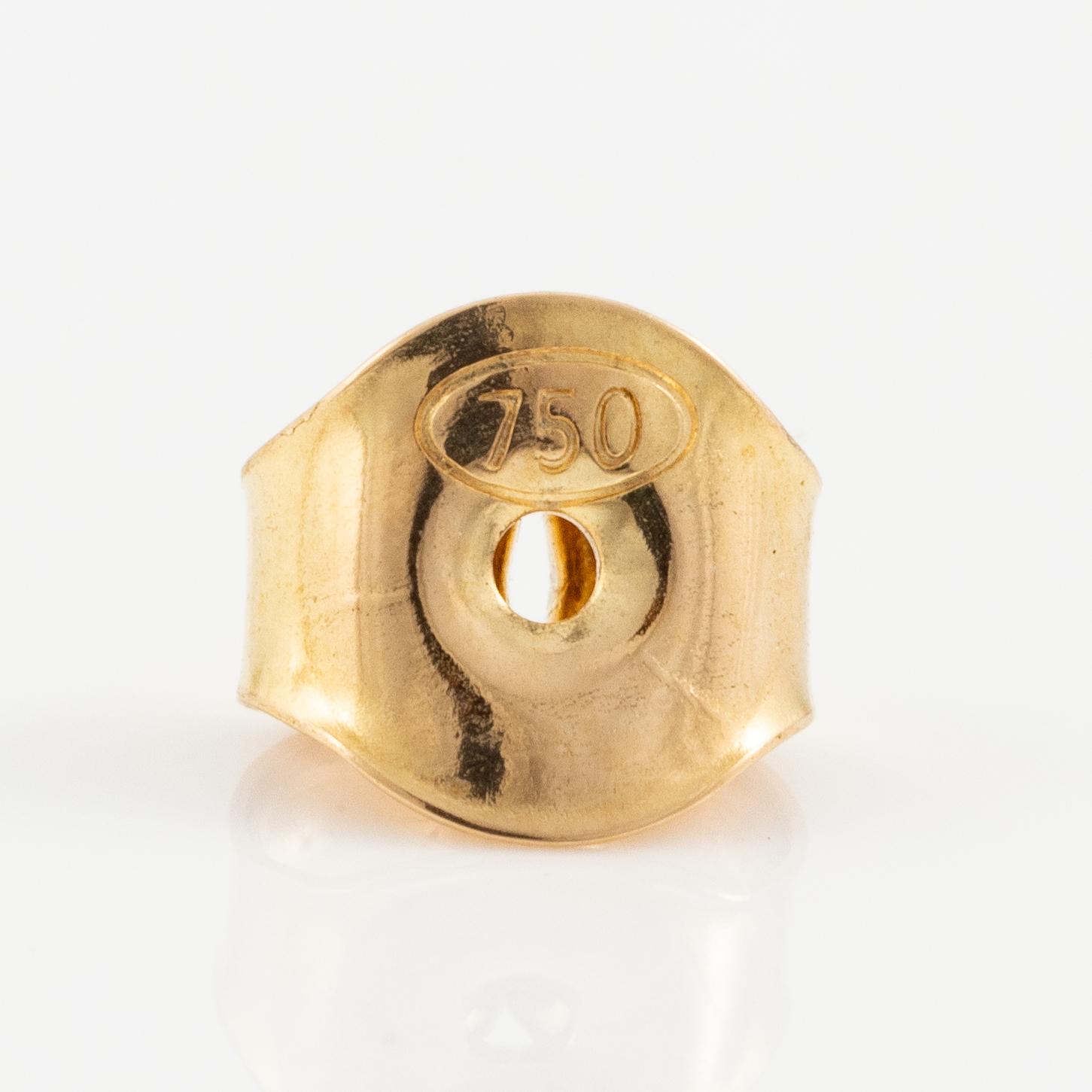 Örhängen, Mandelstam, 18K guld med rosa opaler, rosa turmaliner och briljantslipade diamanter.