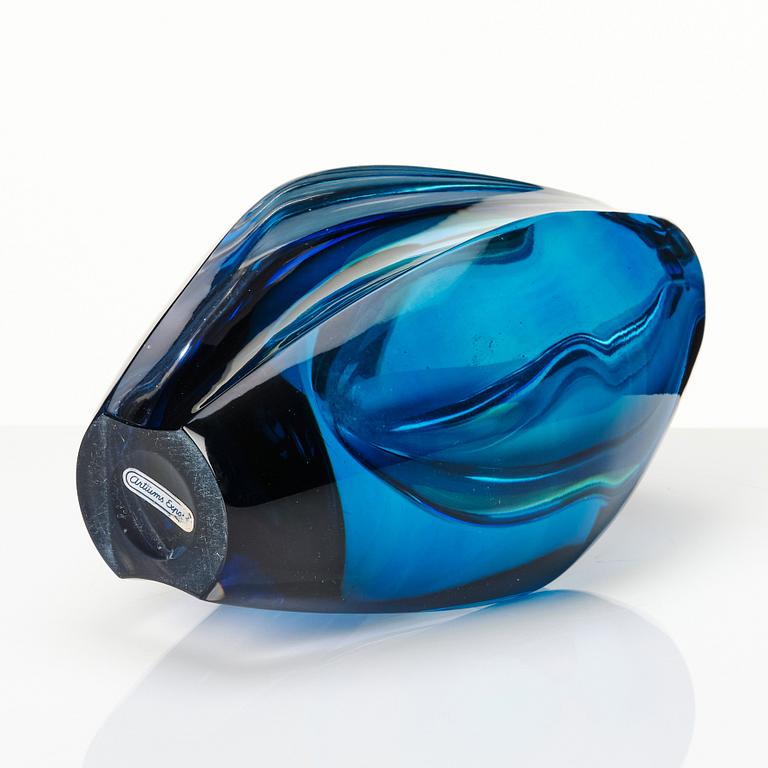 Mona Morales-Schildt, a 'Ventana' cut and polished glass vase, Kosta Sweden 1950s-60s.