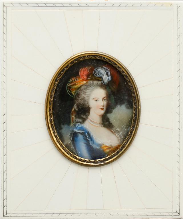 MINIATYRMÅLNINGAR, 7 st, 1800-/1900-tal.