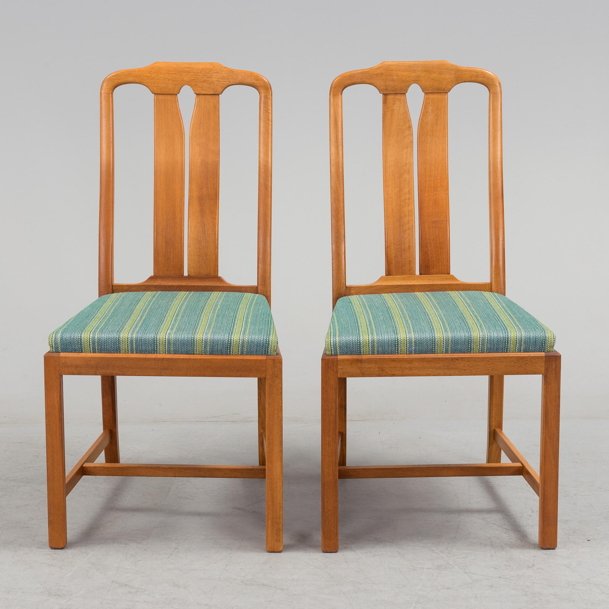 CARL MALMSTEN, Matgrupp, 7 delar, "Ambassadör", Åfors möbelfabrik.