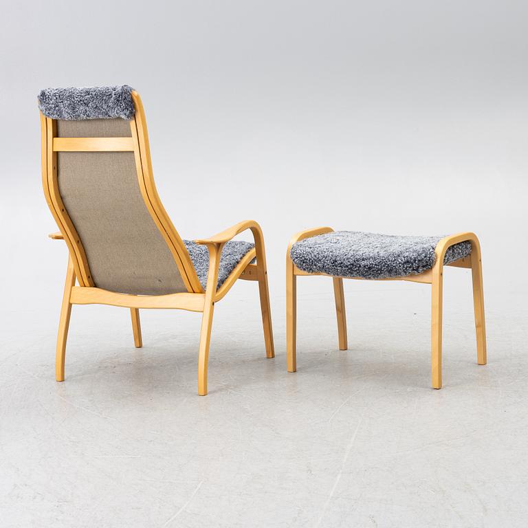 Yngve Ekström, armchair with footstool, 'Lamino', Swedese.