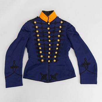 UNIFORM, svensk, attilla m/1873 för officer vi Norrlands artilleriregemente.