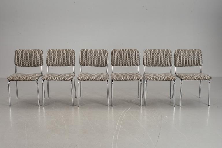 BORD och STOLAR, 6 st, Thonet, 1900-talets andra hälft.