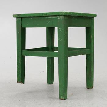 A table with stools, 20th/21st century.