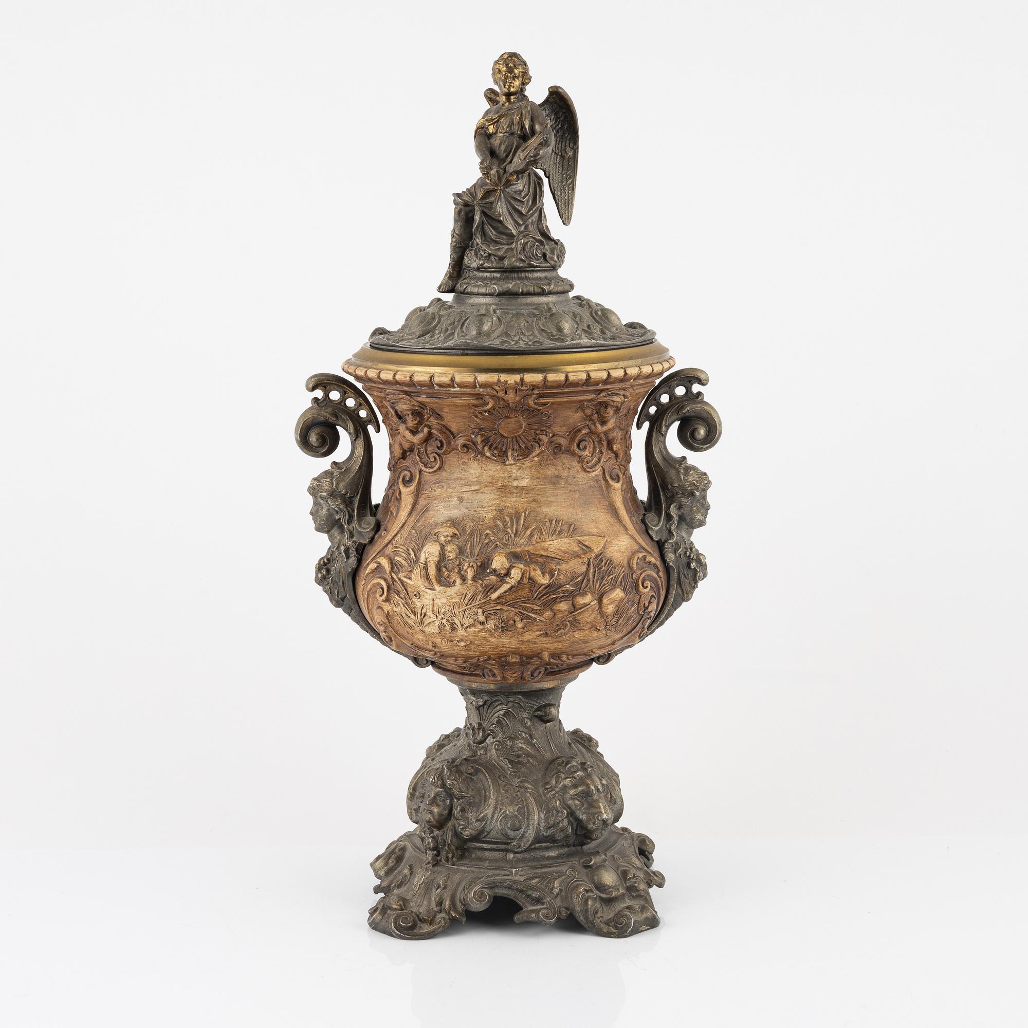 A late 19th century decorative vase.