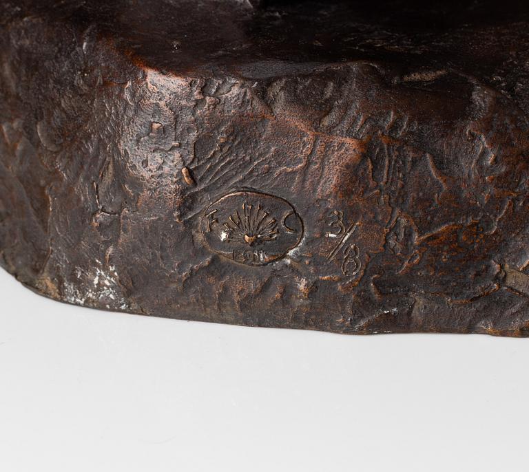 Gudmar Olovson, sculpture. Signed. Numbered. Foundry mark. Bronze, height 61 cm, length 46 cm.