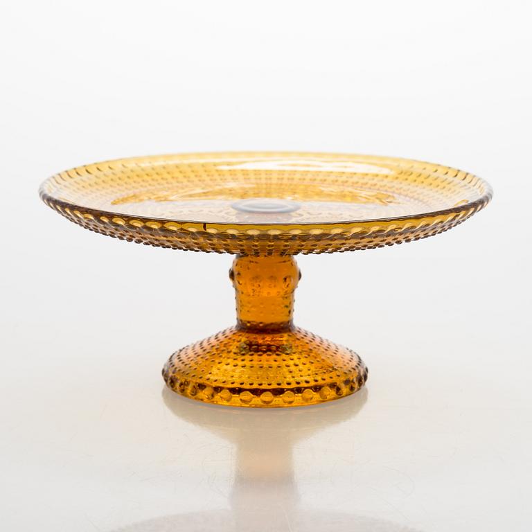 Nanny Still, servisdelar, 19 st, glas, "Grapponia", Riihimäen Lasi, Finland. Serien formgiven 1968.