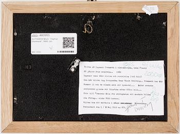 AUTOGRAFBILD, "Ingmar Stenmark", 1980.