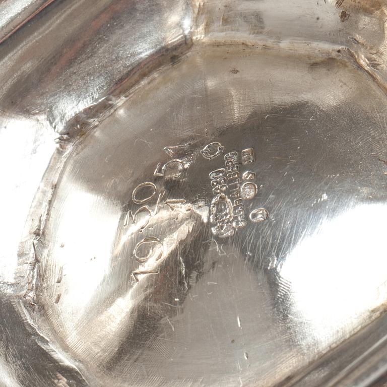 KAFFESERVIS, 3 delar. Silver.
Import, Hallberg 1913. Ca 1200g.