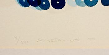 LARS ENGLUND, färglitografi, sign, numr 14/250 o dat -77.