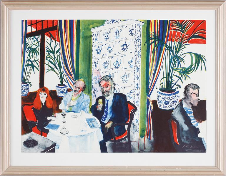 PETER DAHL, färglitografi. Sign och numr 41/375.