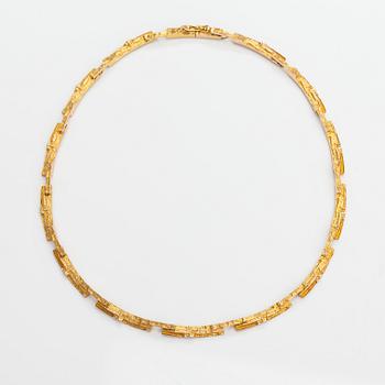 Björn Weckström, Halsband "Tundra", 14K guld. Lapponia 1974.