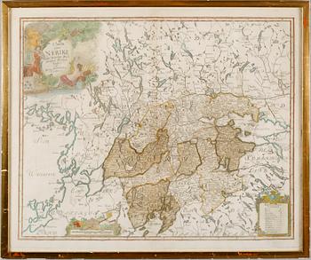 KOPPARSTICK, karta, Nerike, 1745.