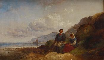 OKÄND KONSTNÄR, olja på duk, 1800-tal.