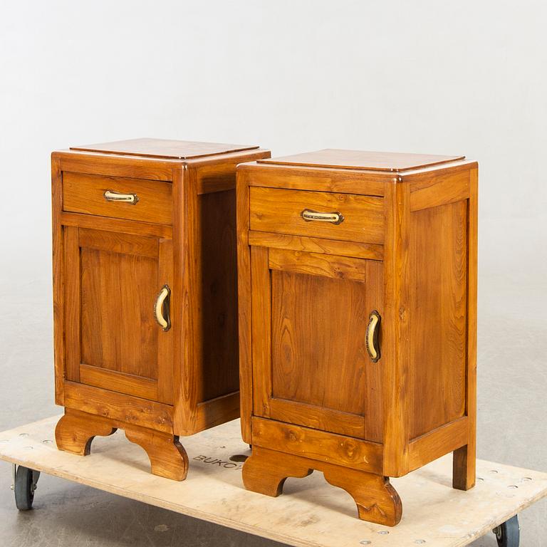 A piar of Art deco bedside tables first half of the 20th century.