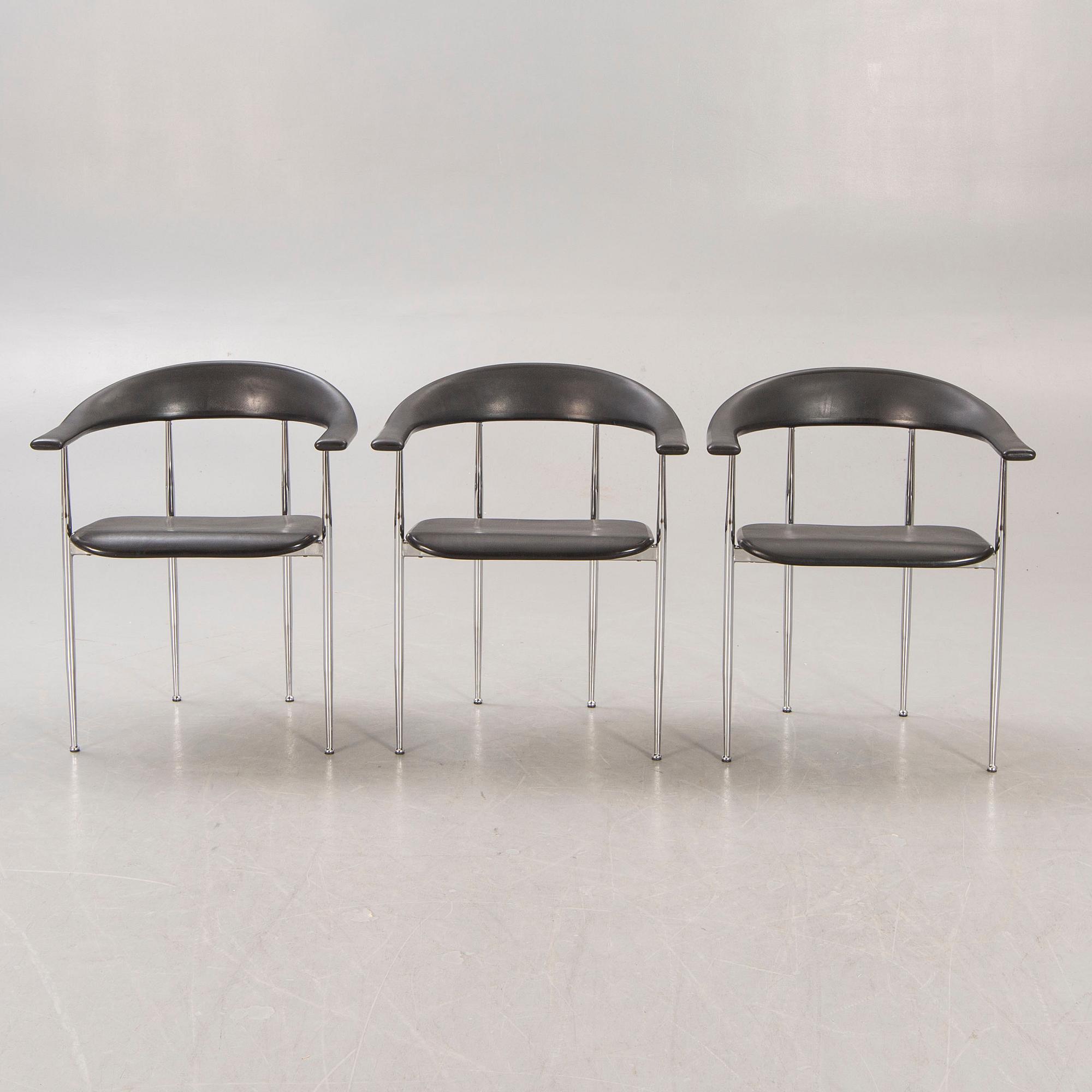 Giancarlo Vegni & Gianfranco Gualtierotti, armchairs 6 pcs for Fasem 20th century later.