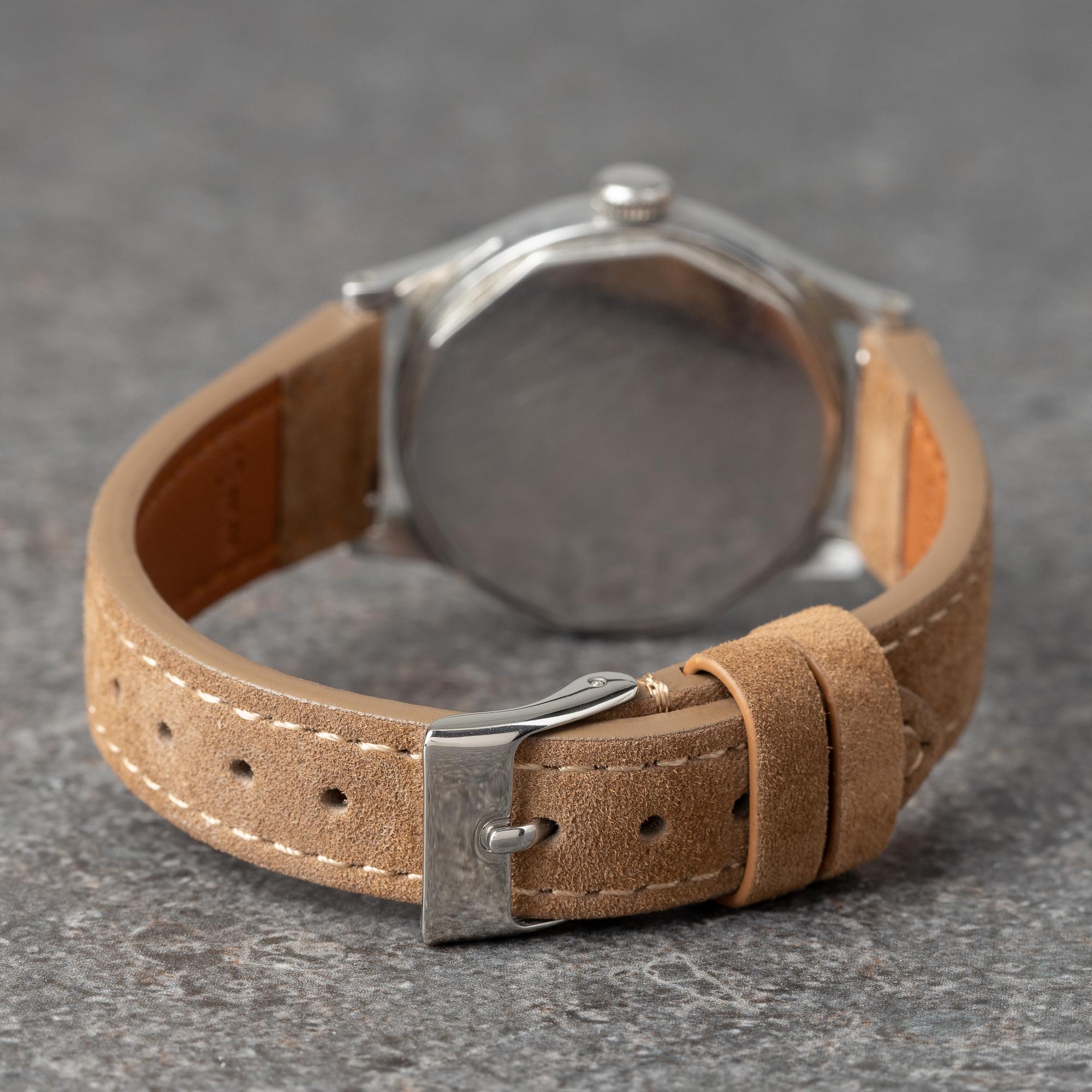 Patek Philippe & Co, "565 Steel", "Sector Dial", ca 1943.
