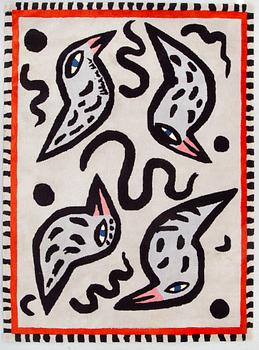 A CARPET, "Birdie blue", handtufted, ca 175,5 x 238  cm, Kinnasand.