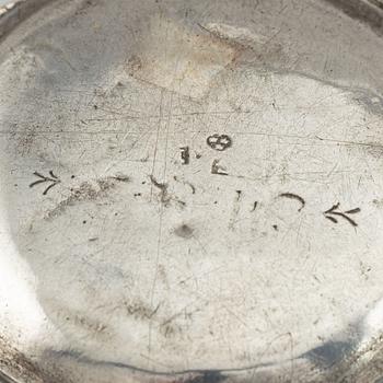 Two swedish silver boxes, 18-19th century.