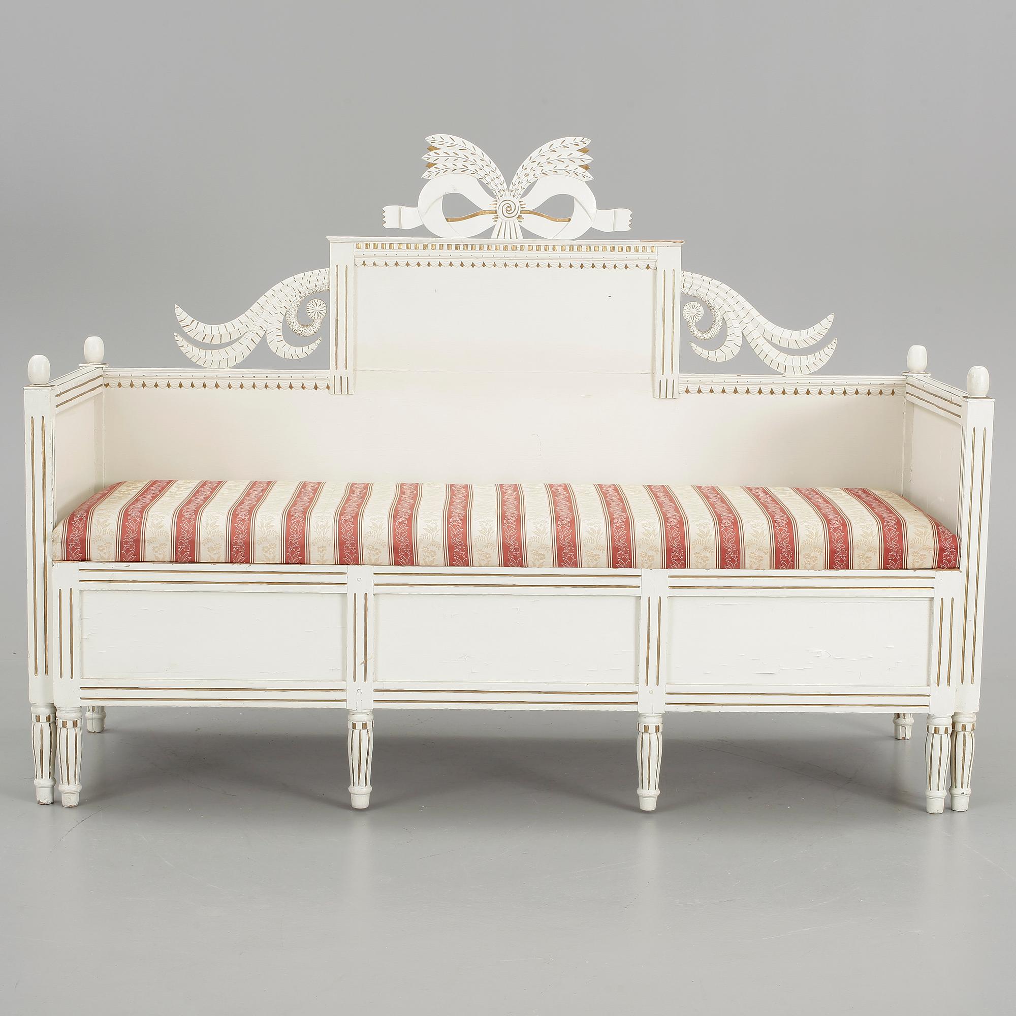 SOFFA, gustaviansk, omkring år 1800.