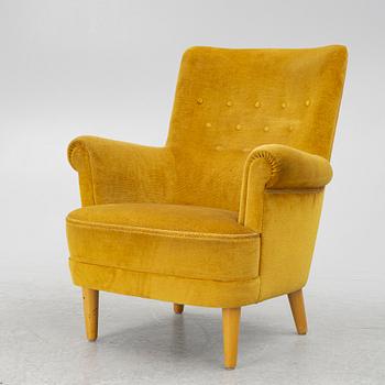 Carl Malmsten, fåtölj, "Hemmakväll", OH Sjögren, 1900-talets andra hälft.