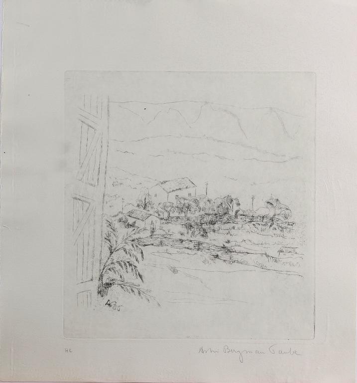 BERGMAN-TAUBE, ASTRI, 11 st, litografier, sign.