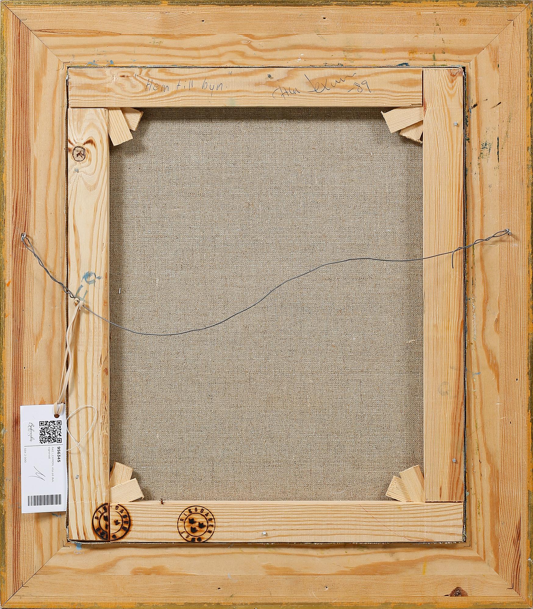 ÅKE LEXMON, olja på duk, signerad och daterad -89.