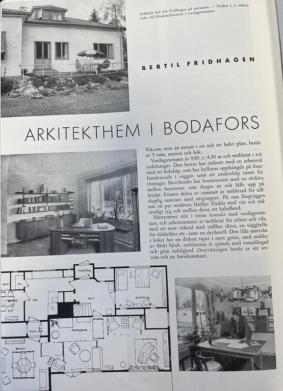 Bertil Fridhagen, a rare elm sideboard, Svenska Möbelfabrikerna, Bodafors, 1940s.