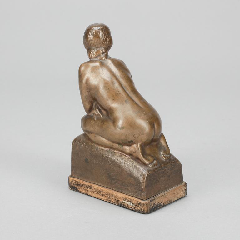 OLOF AHLBERG, skulptur, brons, signerad och daterad 1912.