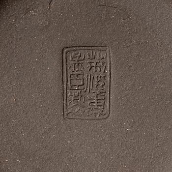 Tekannor, fem stycken, yixing, Kina, 1980/-90-tal.