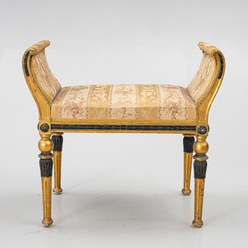 Stool, Louis XVI style, 19th century.