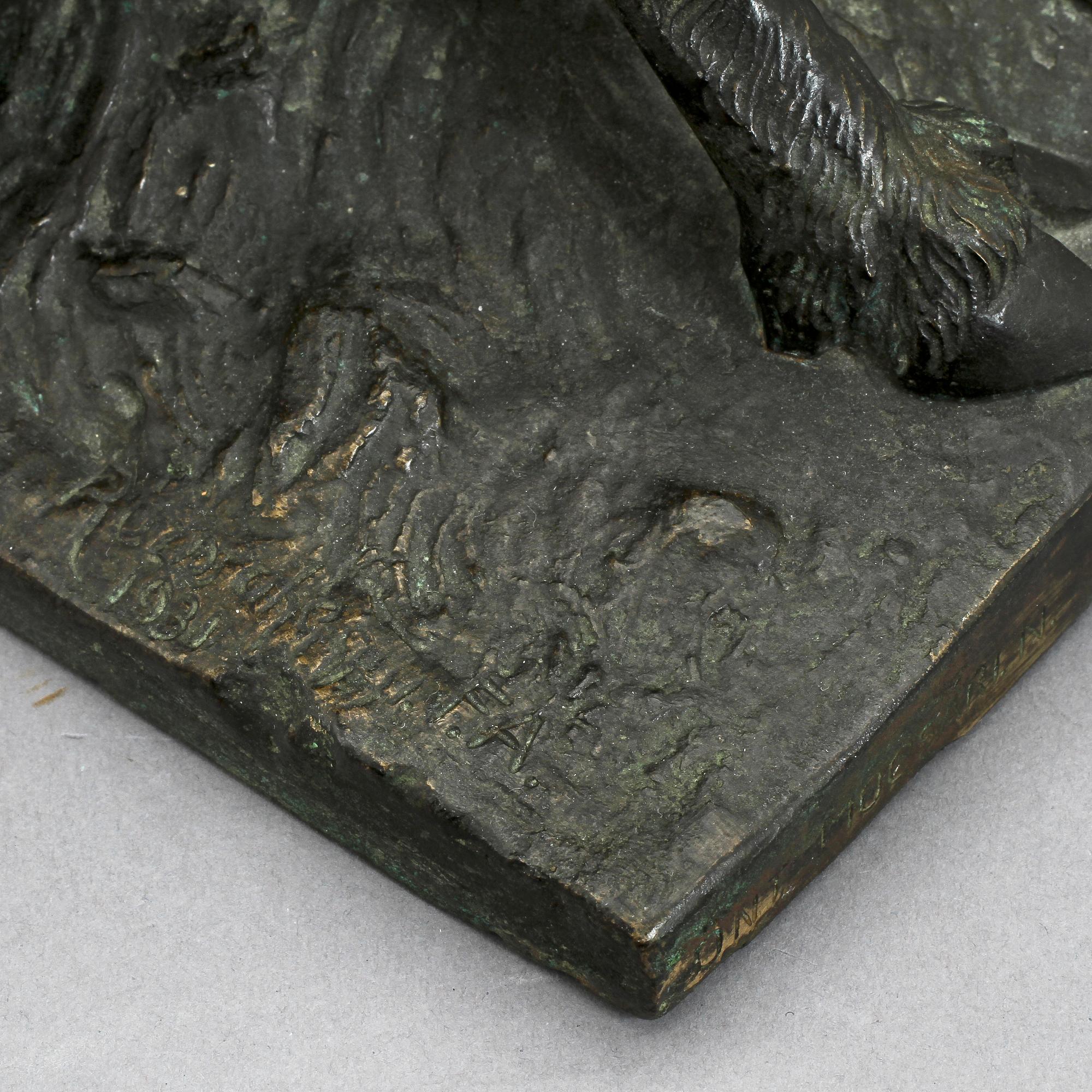 SKULPTUR, brons, otydl sign o dat 1931.