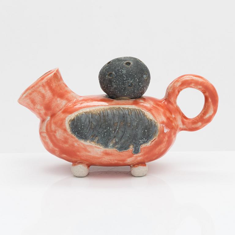 Urmas Puhkan, a ceramic sculpture, signed.
