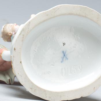 FIGURIN, porslin, Meissen 1800-tal.