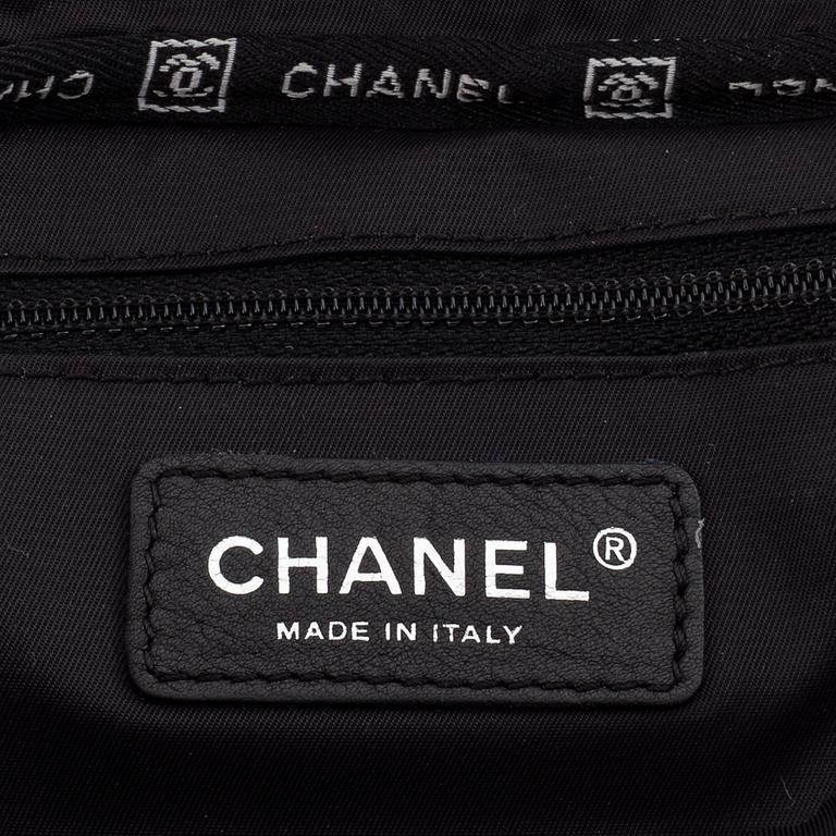 Chanel, a canvas and pony hair handbag, 2005-06.