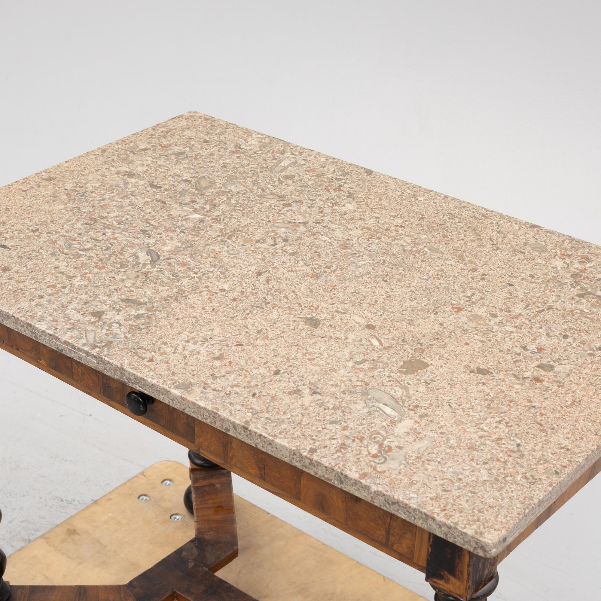 Table, Baroque style, late 19th century.