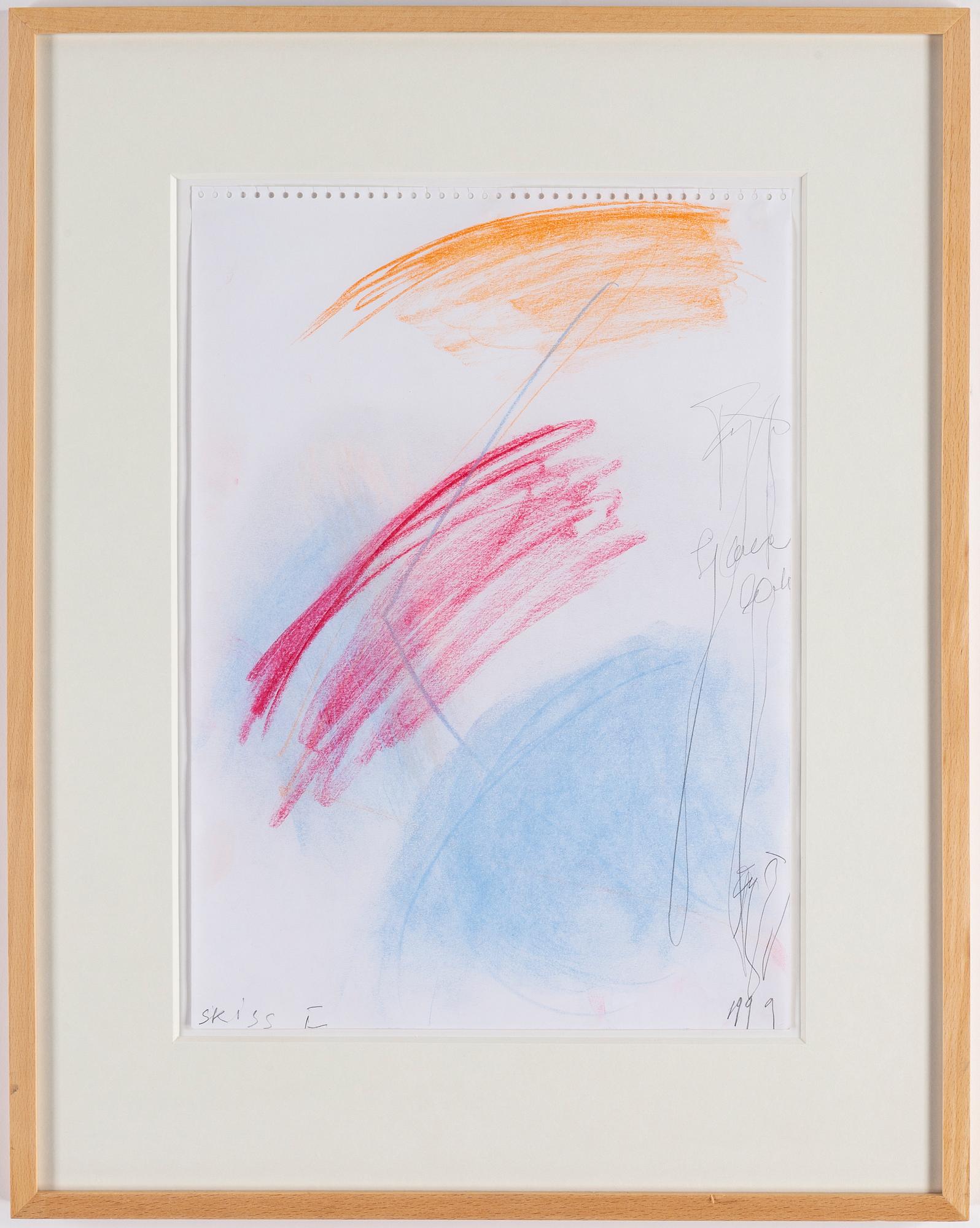 EDDIE FIGGE, pastel, signed and dated 1999.