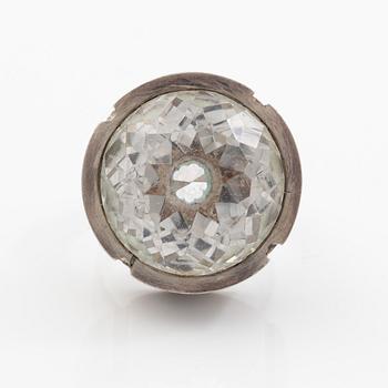 Ring, silver with rock crystal, Finland.