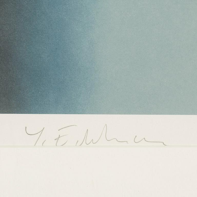 YRJÖ EDELMANN, gicléetryck, signerad Y. Edelmann ochnumrerad 126/360 med blyerts.
