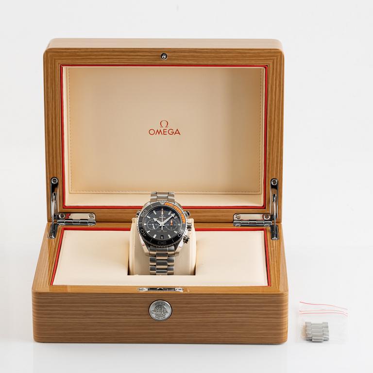 Omega, Seamaster, Planet Ocean 600M, wristwatch, chronograph, 45,5 mm.