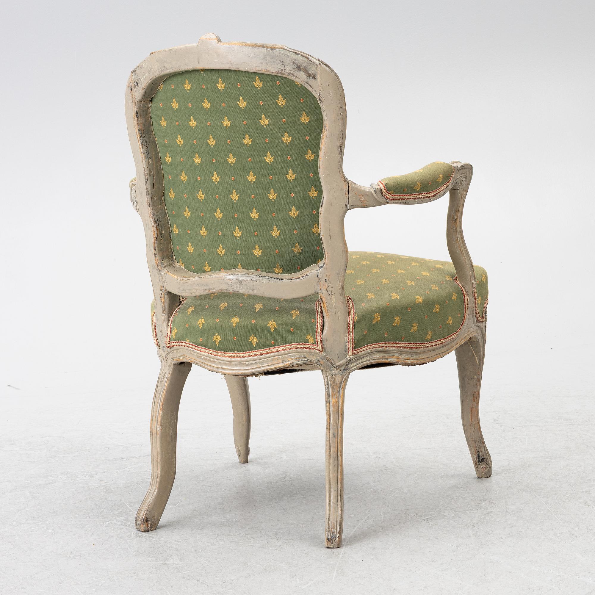 A Louis XV armchair, 18th Century.