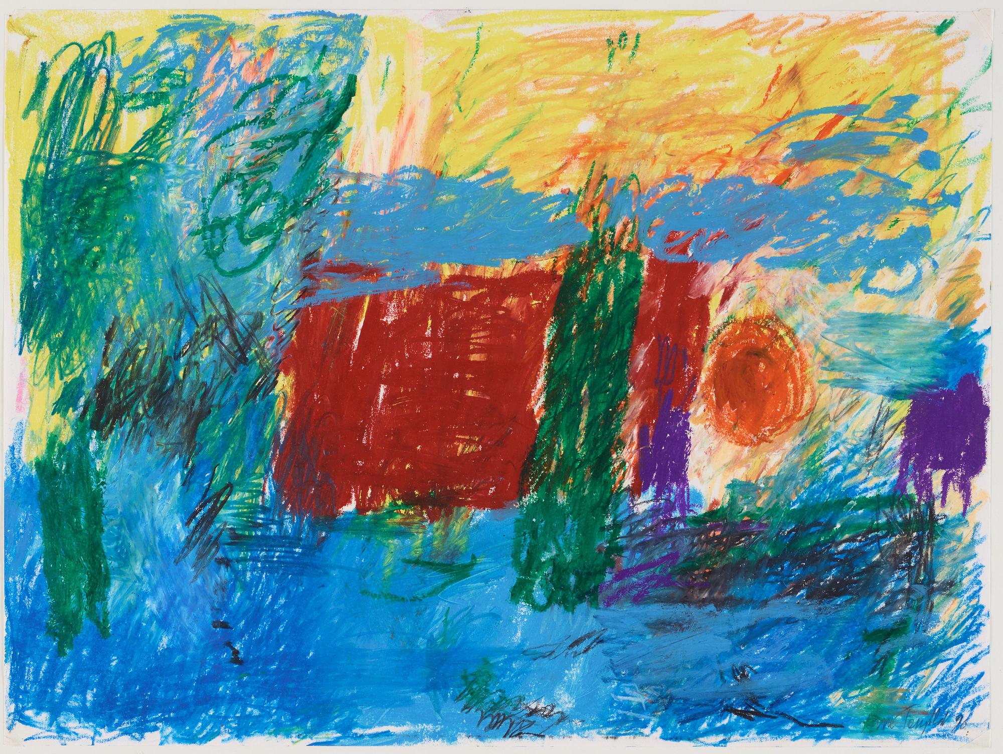 ARNE TENGBLAD, pastel on paper, signed Arne Tengblad and indistinctly dated.