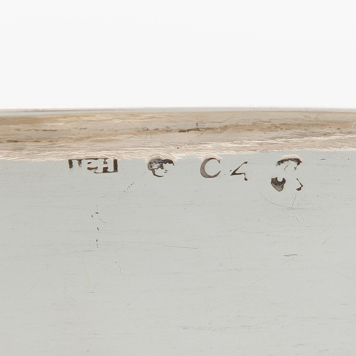 A Swedish parcel-gilt sauceboat, Johan Petter Hedman, Norrköping 1833.