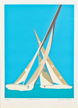 FRANCO COSTA, "Americas Cup 1987", litografier, 4 st.