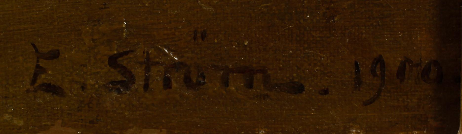 ELSA STRÖM-CIACELLI, olja på duk, signerad och daterad 1900.