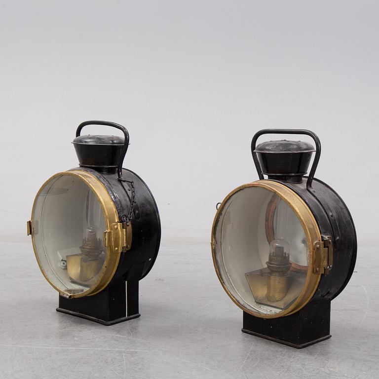 A pair of late 19th Century lanterns.