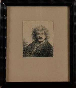 REMBRANDT HARMENSZ VAN RIJN, kopior efter, etsningar, 8 st. 1800-tal.