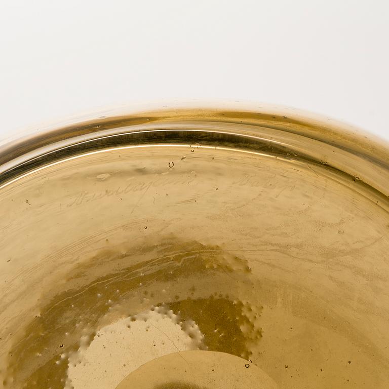 KAJ FRANCK, A set of five art glass objects "Sargasso", signed Nuutajarvi Notsjö.