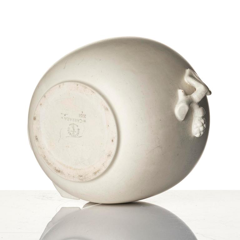 Wilhelm Kåge, a set of two "Carrara" ceramic vases, Gustavsberg, 1930s-40s.